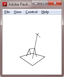 screenshot of 3d stick figure giraffe