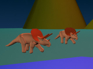screenshot of vrml triceratop